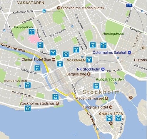 Car parks Stockholm
